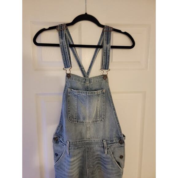 Abercrombie & Fitch Denim Bib OverallsSZ Small Skinny Distressed Streetwear - Picture 3 of 13